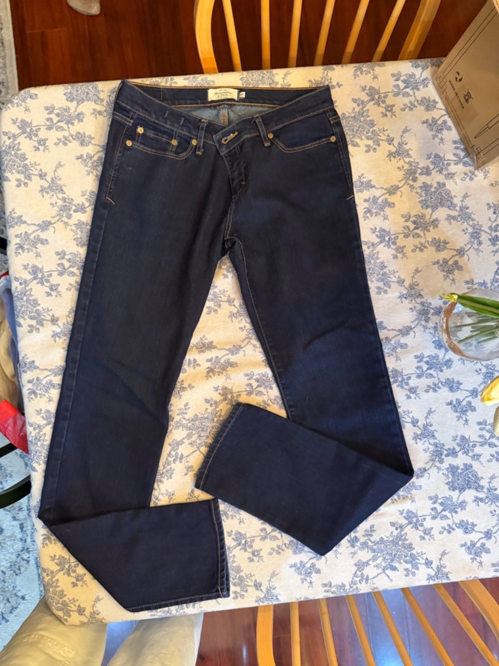 Abercrombie & Fitch Indigo Straight-Leg Jeans